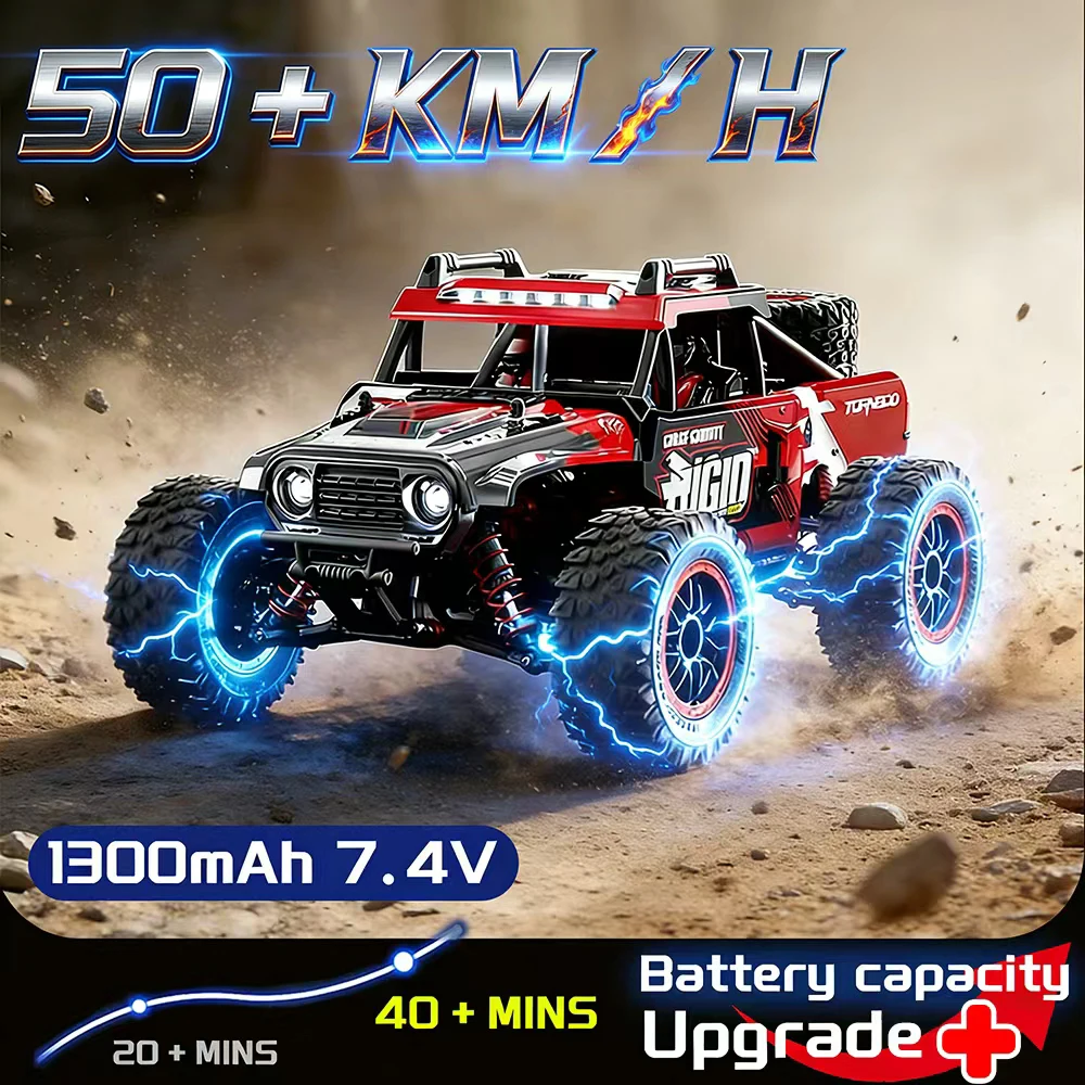

2026 Red C8805 RC Car 2.4G Remote Control Racing Drift Car 1:16 Scale 4WD High Speed Off Road Truck Toys Gifts for Boys Adults