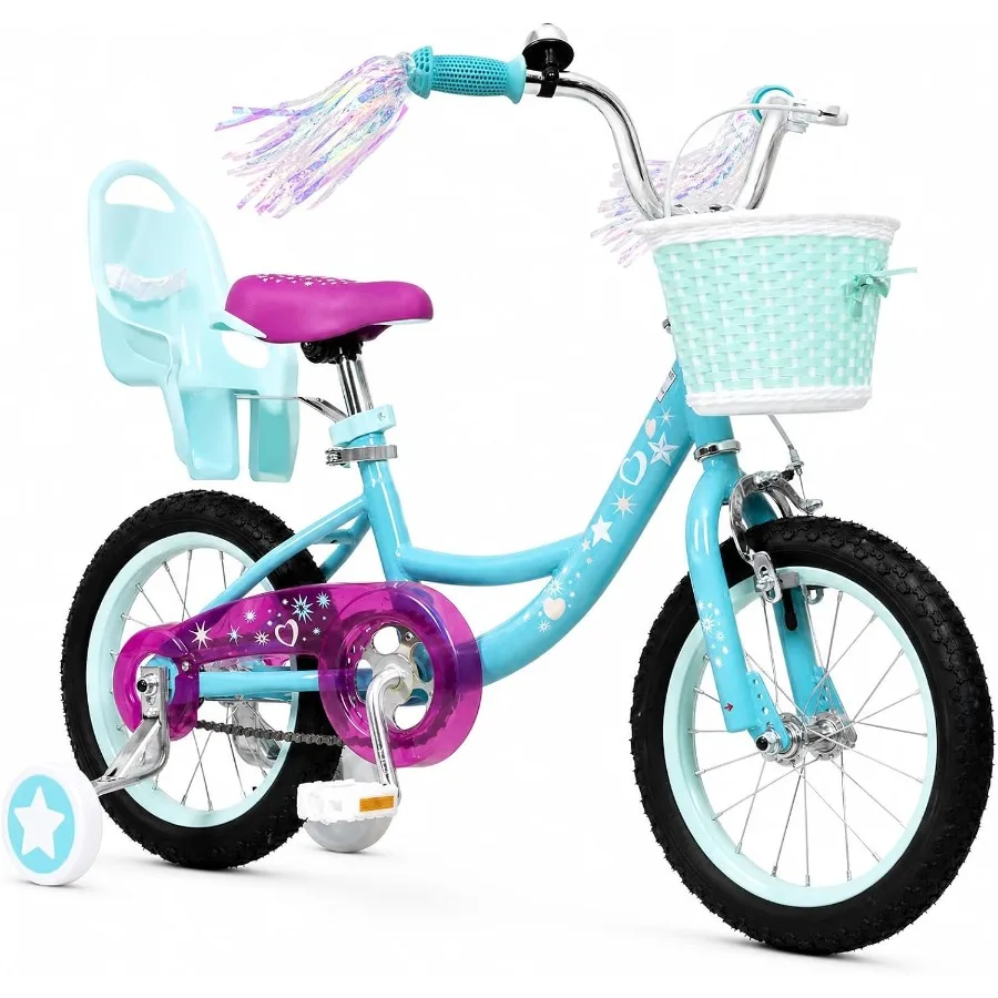 14 Bike Girls Toddle Bicycle Ages 3-7 Training Wheels