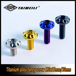 TAIMEILI 1PCS ํฐํ๋ ํฉ๊ธ ๋์ฌ M6X15/20/25mm ๋์คํฌ ๋์ฌ ๋ด๋ถ ๋งคํ ๊ฝ์ ๋จธ๋ฆฌ