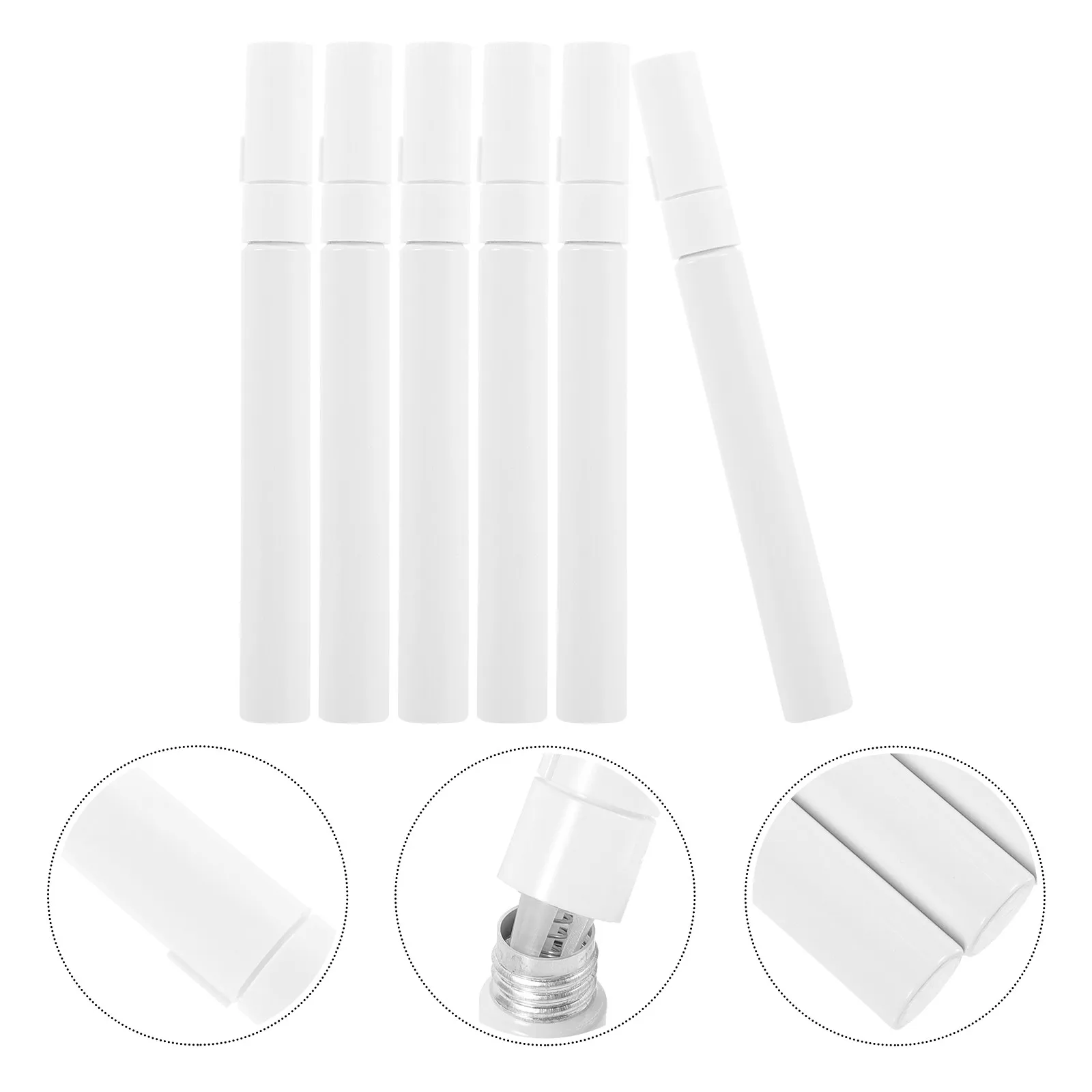 

6Pcs Refillable Paint Pen Shell Metal Design Empty Painting Pen Holders Refillable Paint Markers Graffiti Pens Smooth Writing