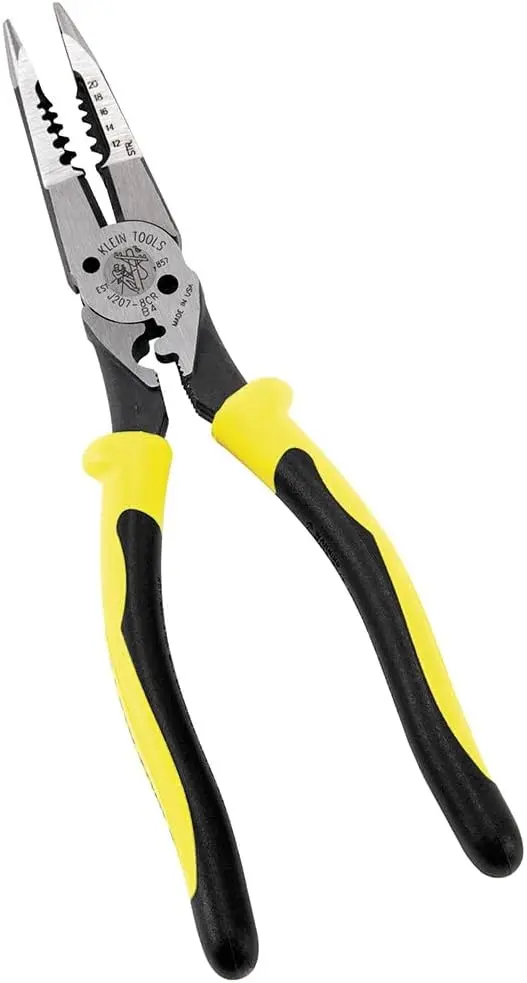 

All-Purpose Linesman Pliers for Crimping, Looping, Cutting, Stripping, and Shearing - Made in USA