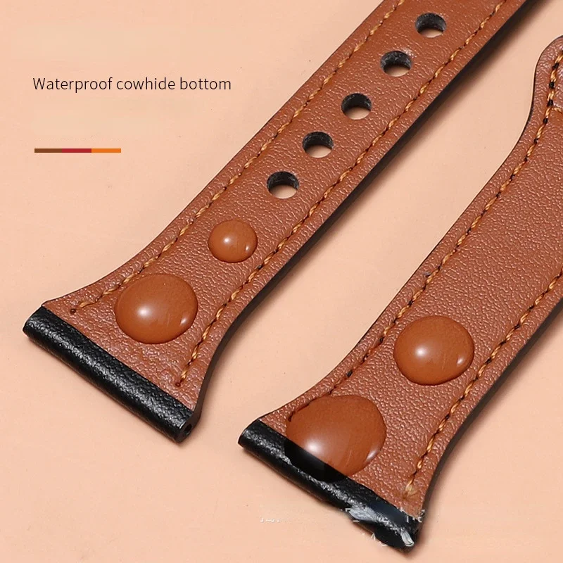 20mm 22mm slim Leather band For Samsung watch 4/Classic 45/40mm/46mm bracelet Amazfit GTS/2 47mm/bip Galaxy watch Active 2 strap