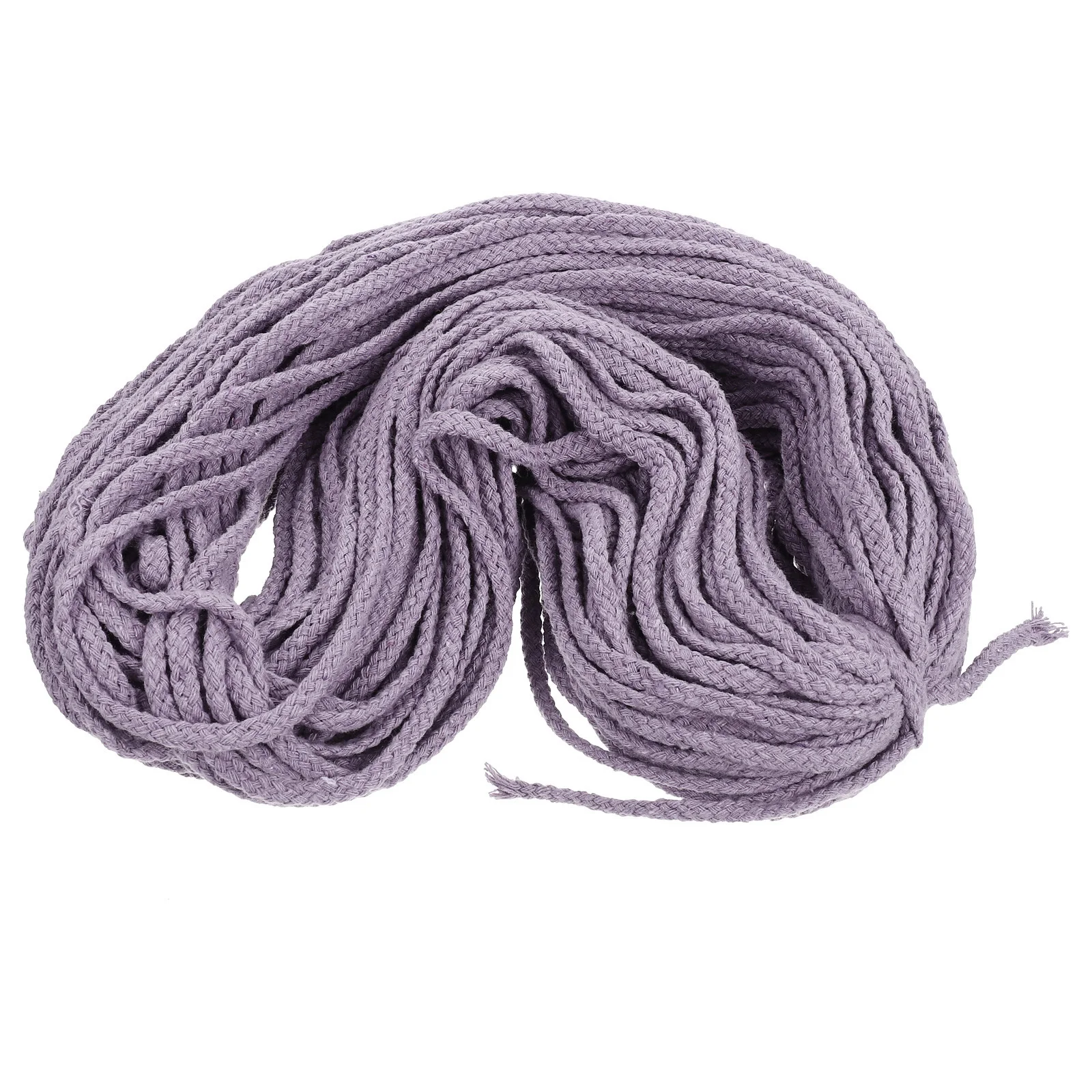 1 rolo de corda de algodão tecido à mão, varal diy para tapeçaria, sacos, artesanato, material de linha de fibra leve, fornecimento de artesanato