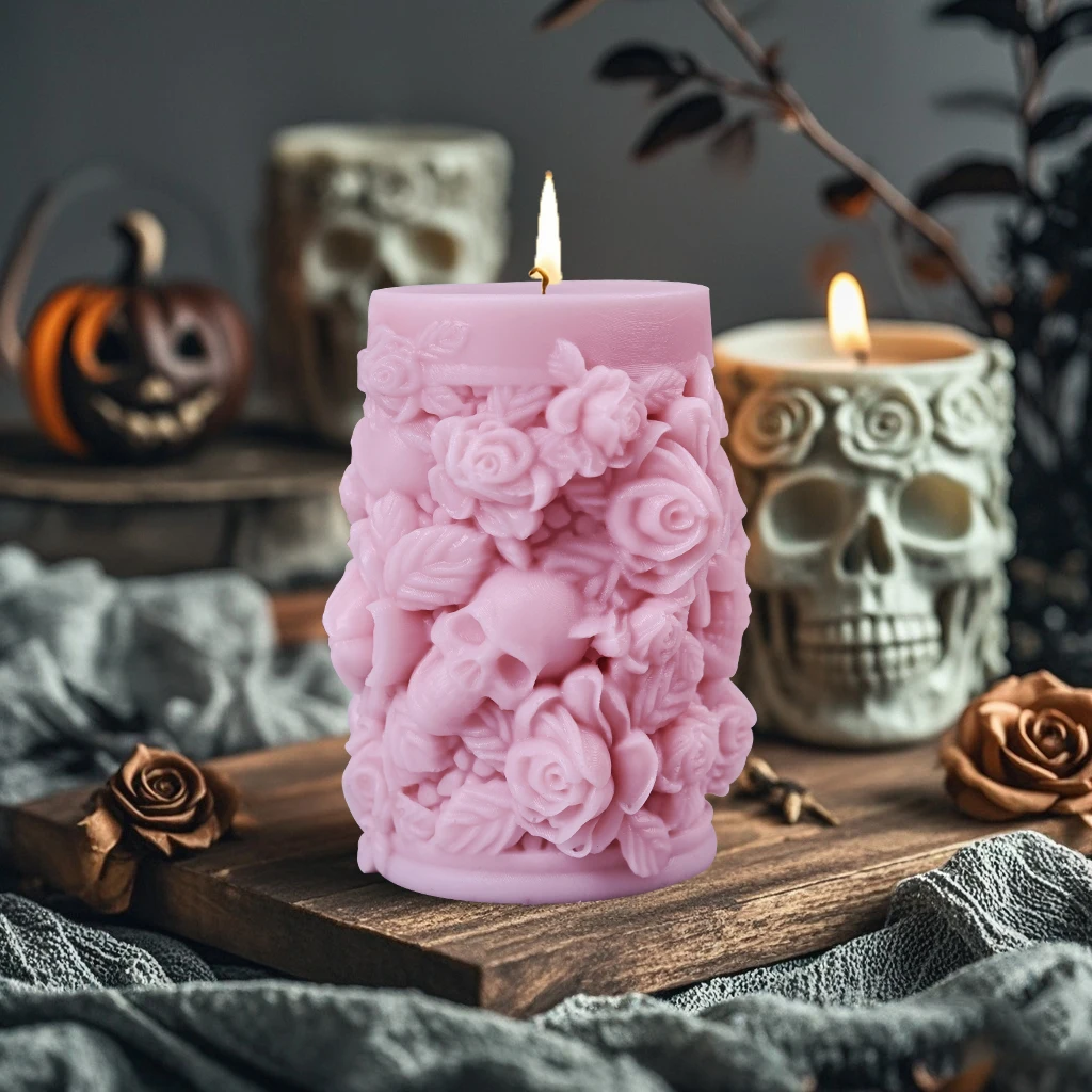 1Pc Skull Head Rose… - image