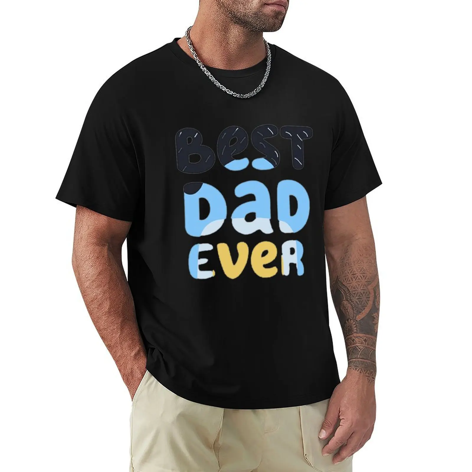 Best Dad Ever Bandit T-Shirt High Quality Durable T-Shirt