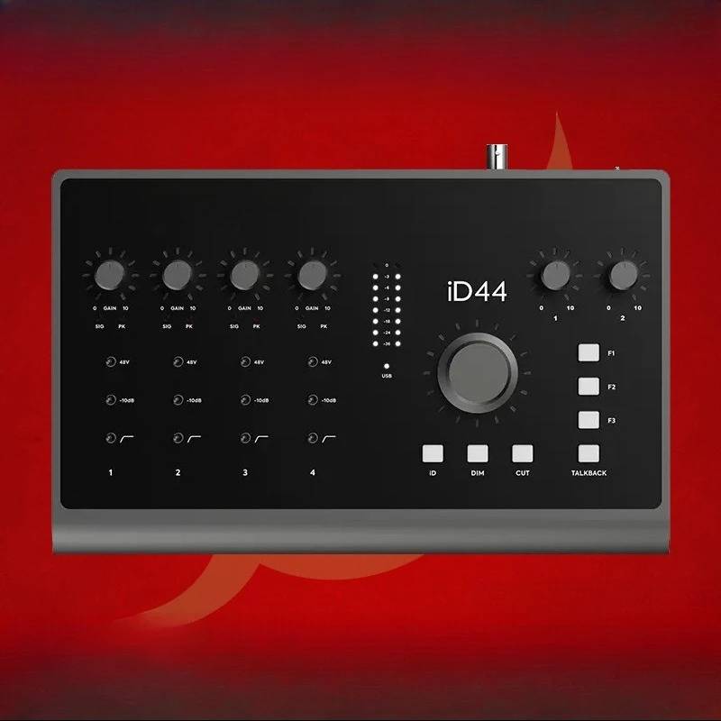 External USB audio interface, guitar instrument recording and arranging sound card