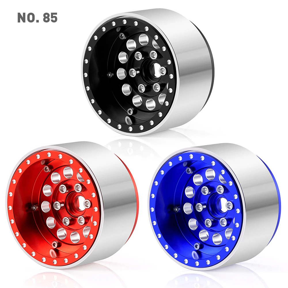 AXSPEED 4 szt. Aluminiowe Felgi Beadlock 1.9 cala 32mm do Axial SCX10 Wraith TRX-4 D90 1/10 RC Crawler Części Zamienne Tuningowe