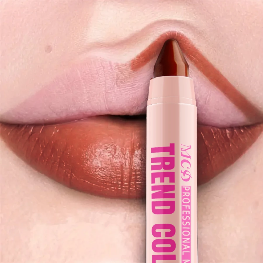 Idratante 12 colori Lipliner Penna Impermeabile Rimpolpante Macchia Rossetto Naturale Nude Rosa Lip Liner Contorno Labbra Contorno Trucco Fo