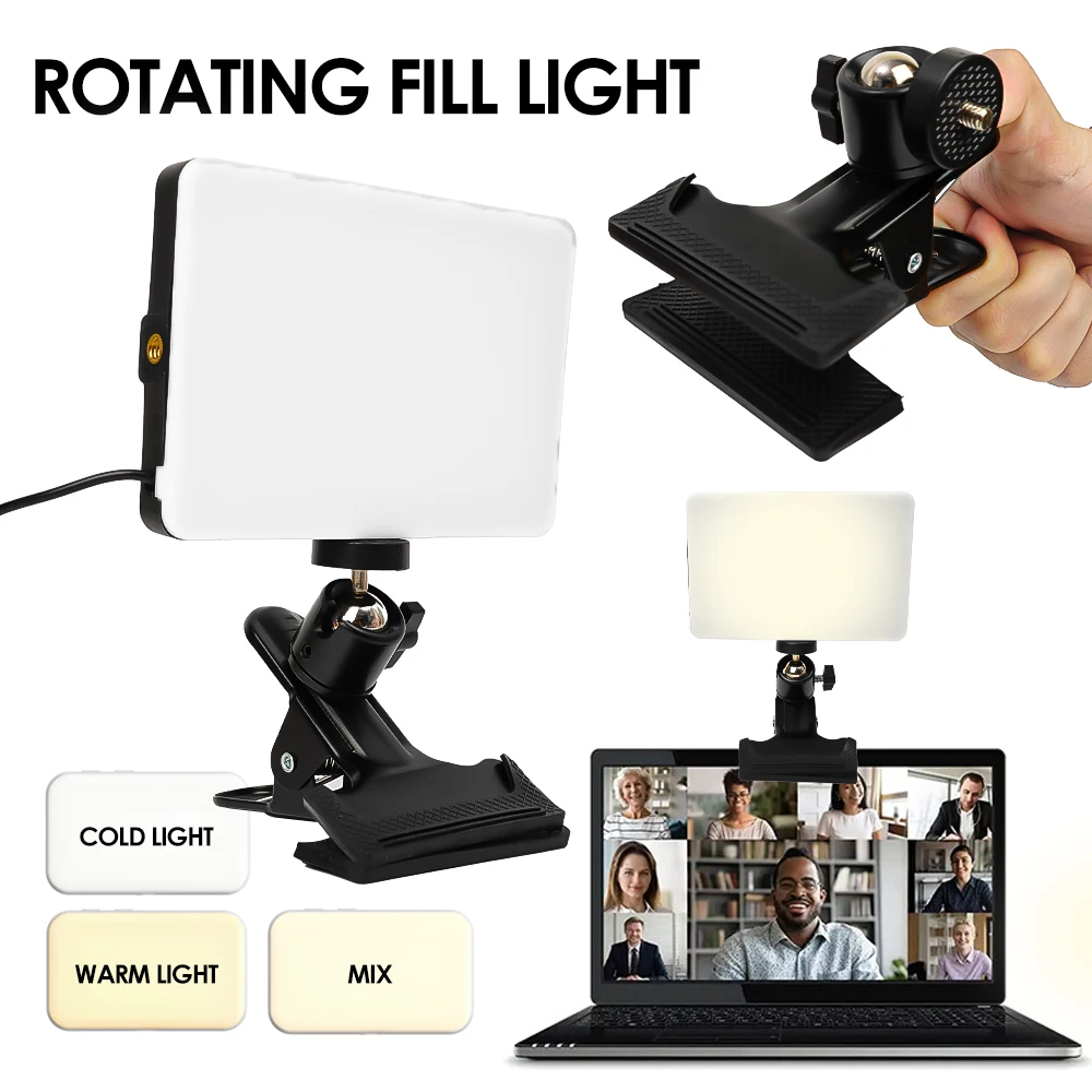 LED Photography Video Fill Light Kit For Laptop Tablets Camera Adjustable Selfie Lamps Shoot Live Streaming Fill Lights