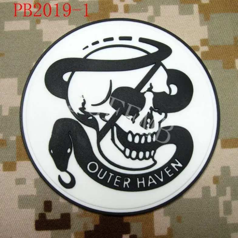 MGS OUTER HAVEN PMC Special Force Group Tactical Military Morale 3D PVC Patch, 8cm * 8cm