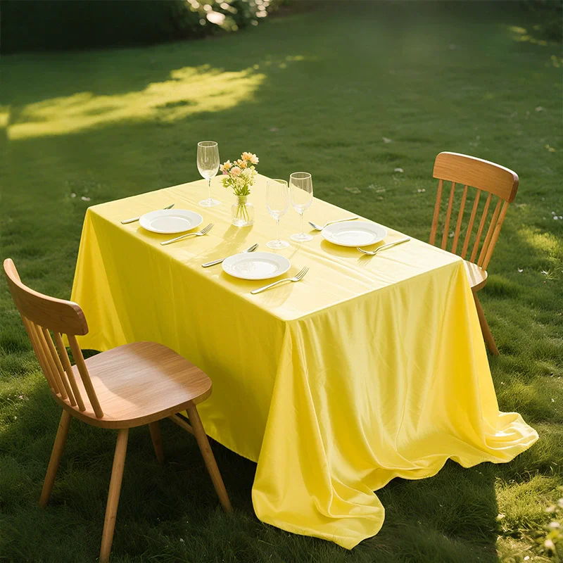 Christmas Table Satin Tablecloth Wedding Table Cloths Bow DIY 60x102 inch Table Cloth for Bridal Shower Birthday Party Baby