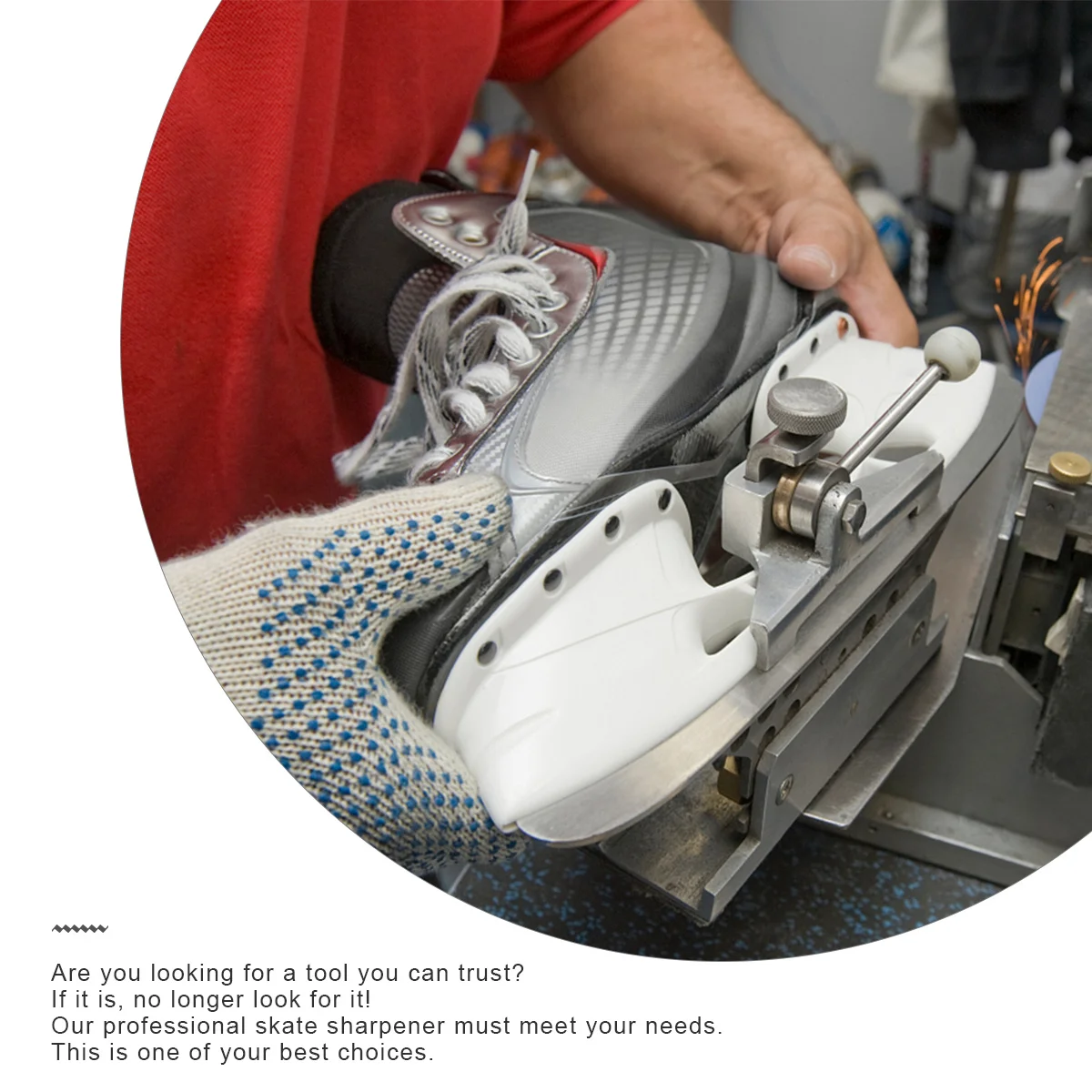 

White Sandstone Hockey Skate Sharpener Portable Adjustable Ice Skate Blade Sharpener Ice Shoe Conditioner Key Chain