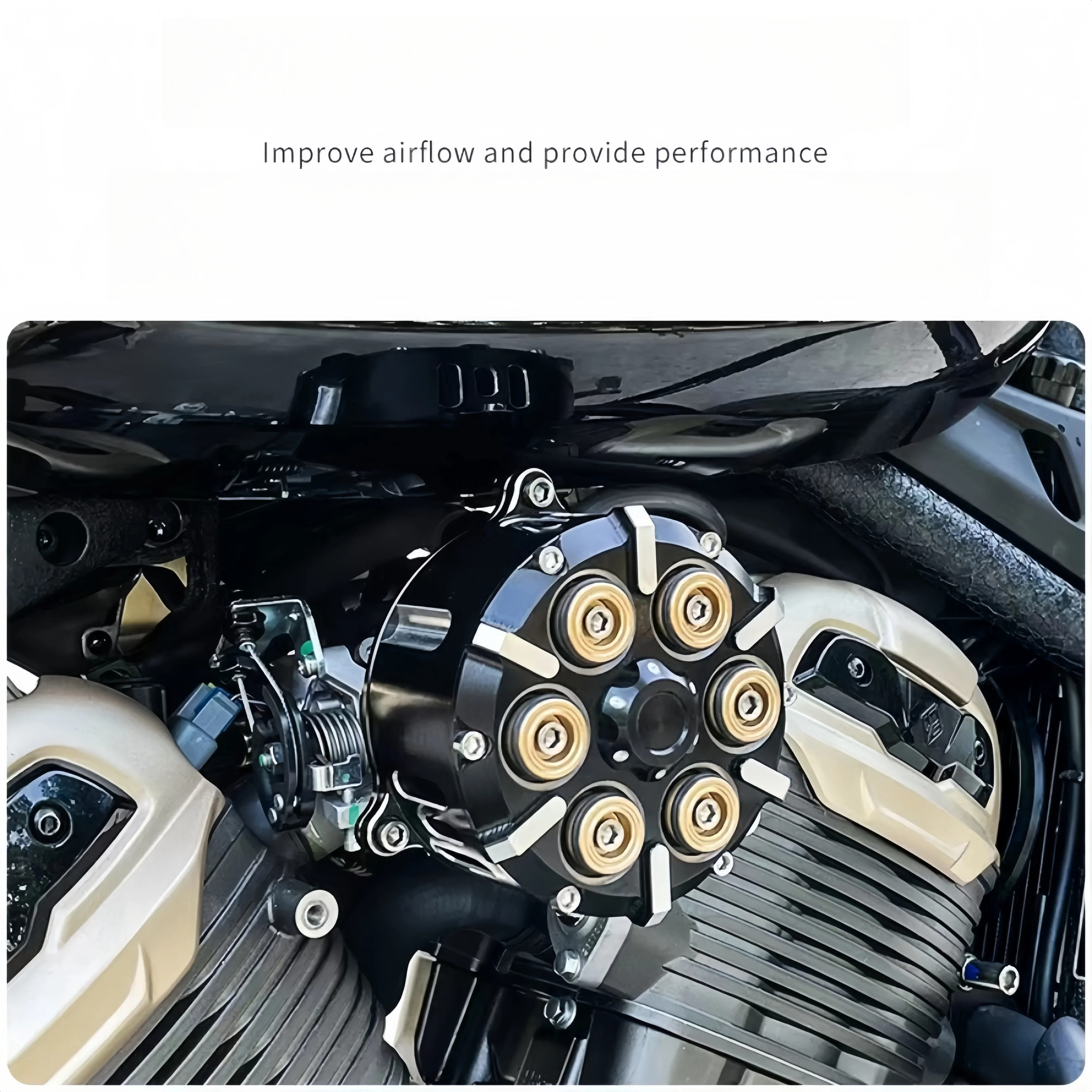 Suitable for Benda Napoleon 450/Jinjila 450 Modified Air Filter Transparent Clutch Cover Water Pump Decorative Cover Side Cover