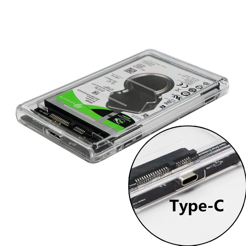 

2.5 Inch HDD Enclosure SATA 3.0 To USB 3.0 5 Gbps 6TB Support UASP HD External SSD Hard Drive Case Mobile Box Hard Disk Adapter