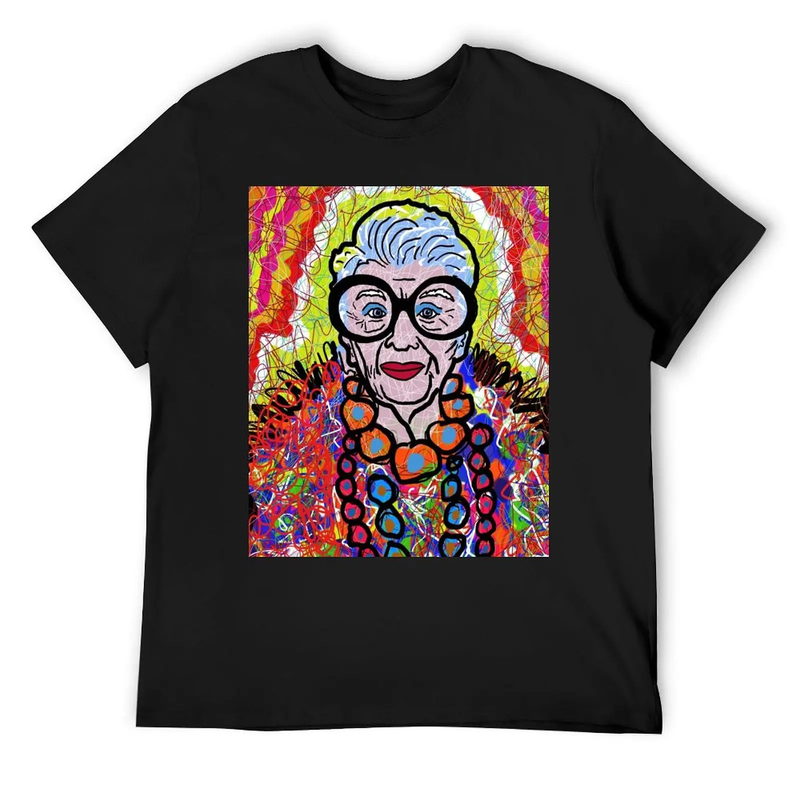 

Iris Apfel T-Shirt Short sleeve tee tees man clothes clothing for men