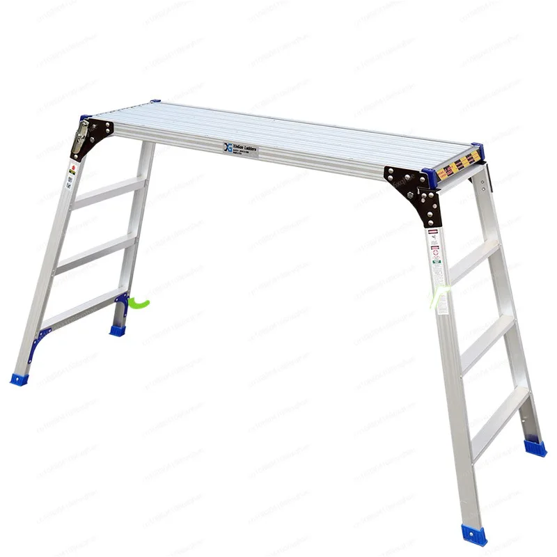 

Horse stool folding portable lifting work platform car wash folding thickened decoration household climbing construction ladder