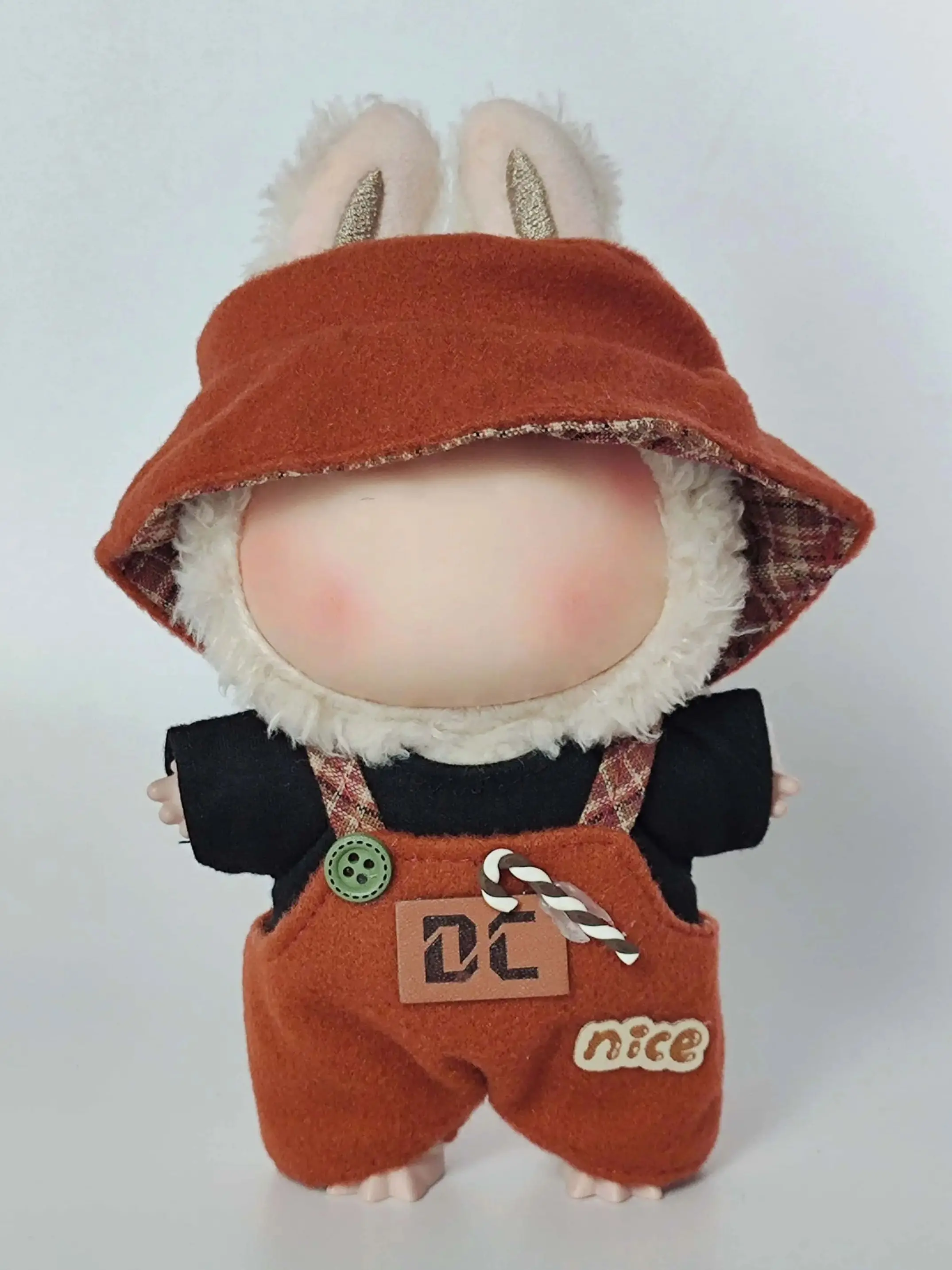 Mini Plush Doll'S Clothes Outfit Accessories For Korea Kpop Exo 15-17cm Labubu Idol V1 V2 sports and leisure suit Clothing Gift image 3