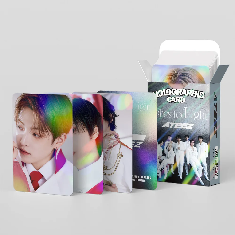 55pcs/set Kpop ATEEZ Lomo Cards THE WORLD EP.1 : MOVEMENT Guerrilla Photocards High Quality New Arrivals