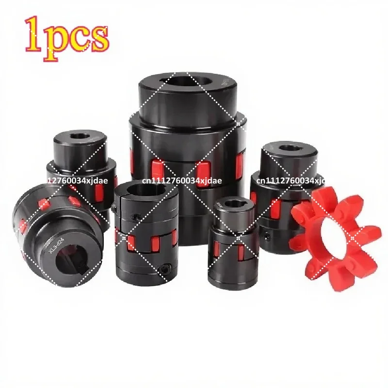 1PC Clamp Type CNC Motor Ballscrew Coupler 12-28mm Steel Shaft Connector Flexible Spider Jaw Coupling
