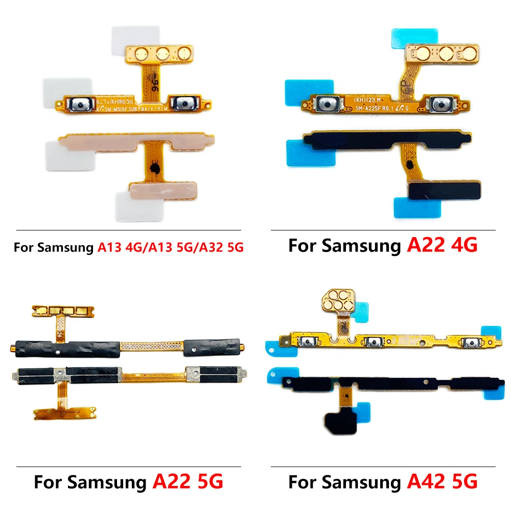 NEW Power Switch On/Off Button Volume Key Button For Samsung A02 A02S A32 A52 A72 A03s A03 Core A13 A22 A33 A53 A73 4G 5G