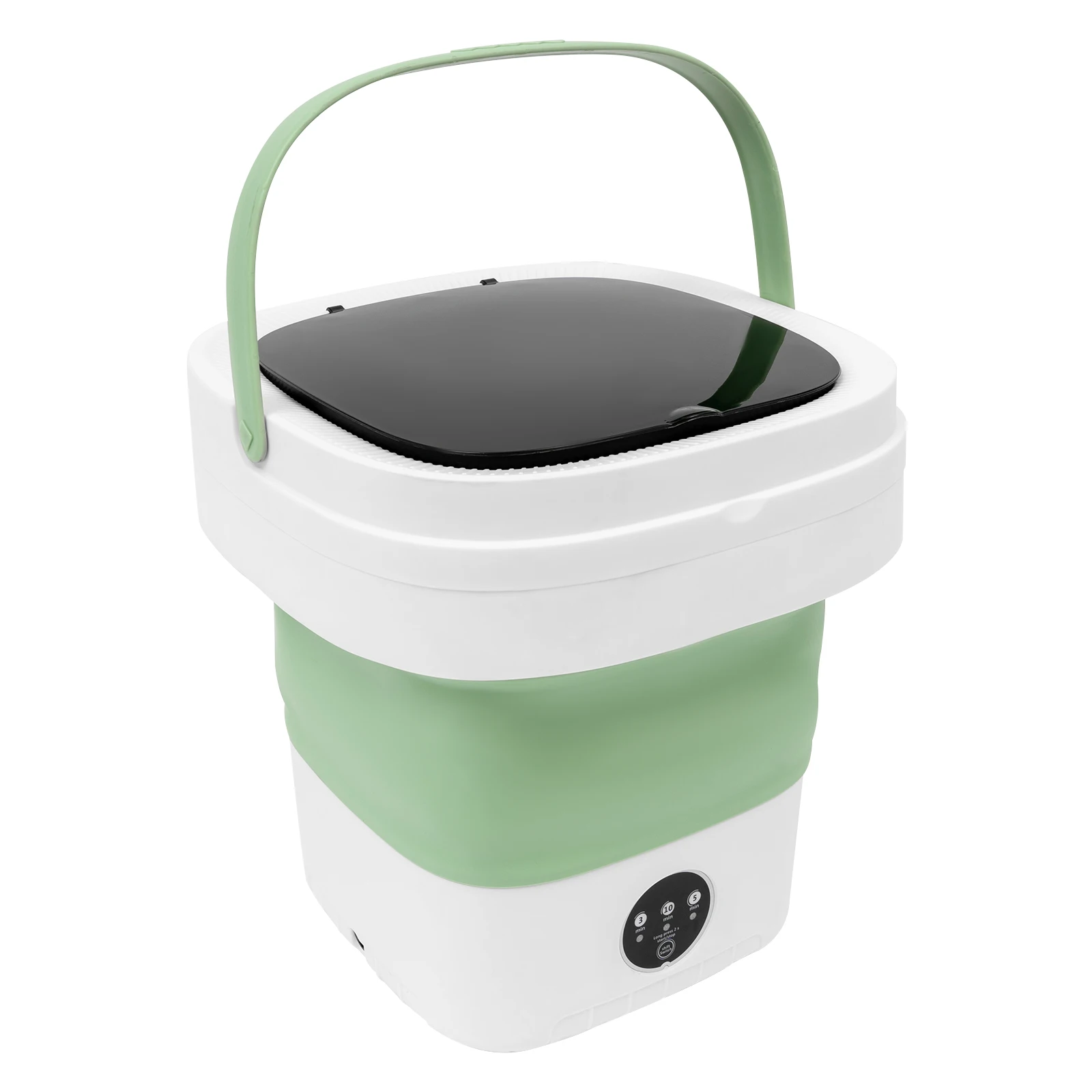 Mini-Klappwaschmaschine, 12 l, tragbare Waschmaschine, leicht, 1,8 kg, mit Ablaufschlauch, 3 Waschzeiten für Unterwäsche und Babykleidung