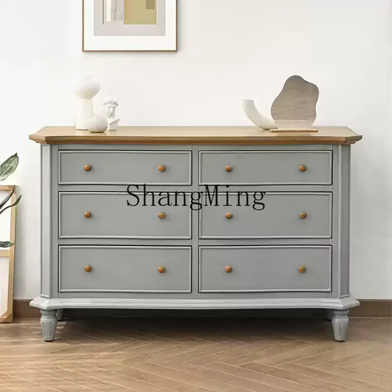 

DHY dining side cabinet solid wood living room wall storage porch partition cabinet bedroom storage