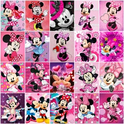 Disney diamentowy artystyczny obraz Minnie Cross ścieg haft kreskówka mozaika Hobby zdjęcia ze strasu nowoczesna dekoracja domu