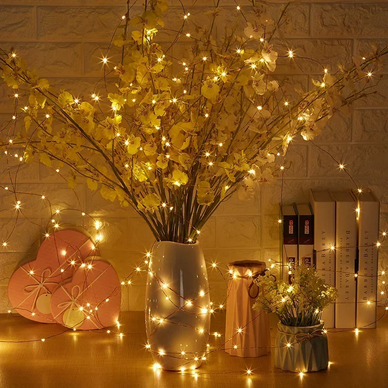 2/50M LED String Light USB/Battery Copper Wire Garland Fairy Lights Christmas Wedding Party Decoration Holiday Lighting Strings