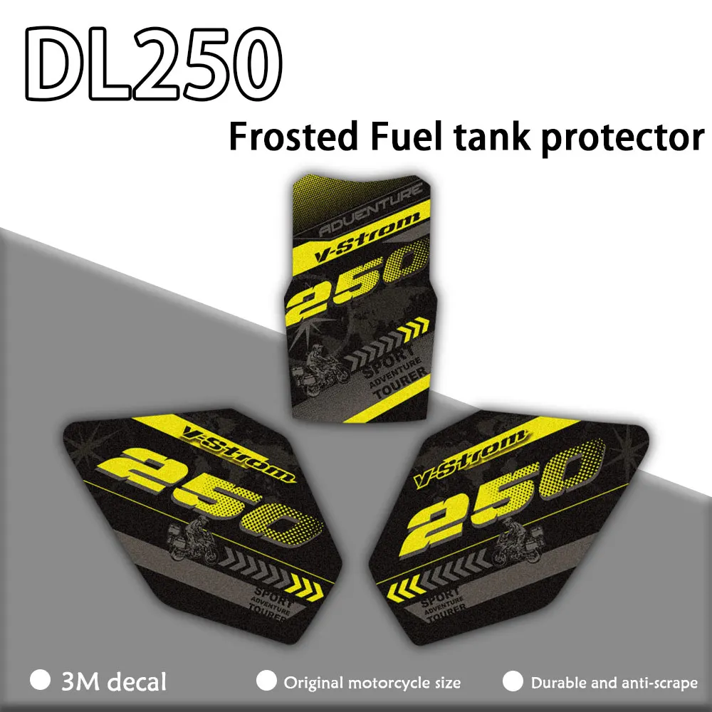 DL250 3M Frosted Motorcycle Accessories Sticker Decal Kit Fuel Tank Pad Protector Anti slip For SUZUKI V-Strom DL 250 vstrom