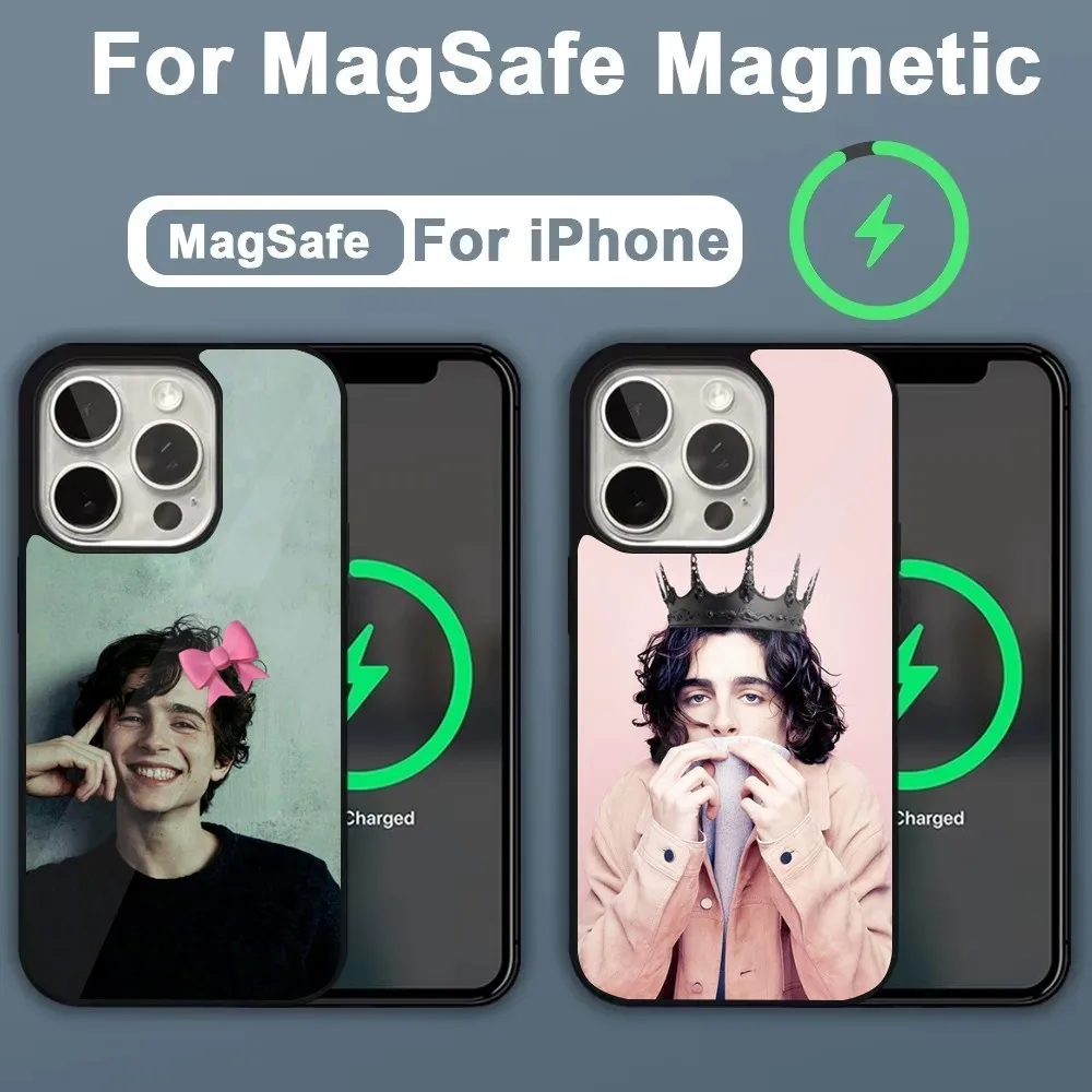 

Actor T-Timothee C-Chamet Phone Case For iPhone 16,15,14,13,12,11,Plus,Pro,Max,Mini Magsafe Magnetic Wireless Charging