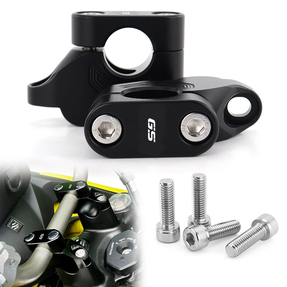 

22mm 7/8" Handle Bar Risers Raised Back Moved Extend Offset R1200R F800ST F700GS F650 GS / CS R1100GS R1150GS R850GS For BMW