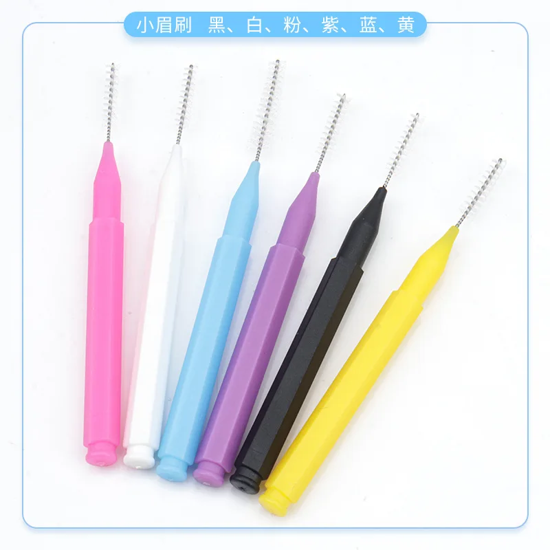 10Pcs Cleaner Interdental Brush Dental Floss Brushes Braces Light Tooth Picks Flossers Picks Eyelash Brush Beauty Tool Brush