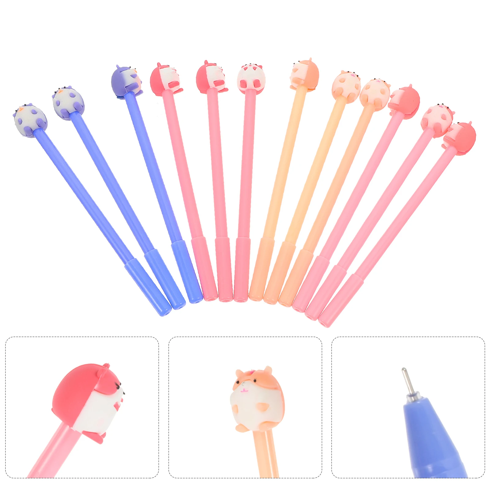 

12 Pcs Gel Pen Students Stationery Transparent Gels Ink Pens for Writing School