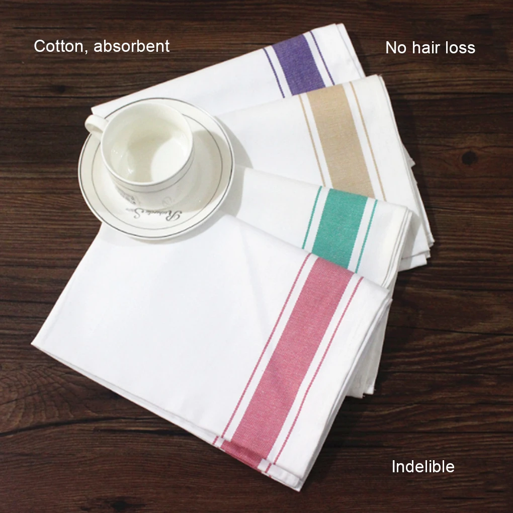 Cotton Glass Drying Cloth Portable Reusable Water Absorbent Towel Indoor Kitchen Plate Bowl Tableware Cleaning Cloths