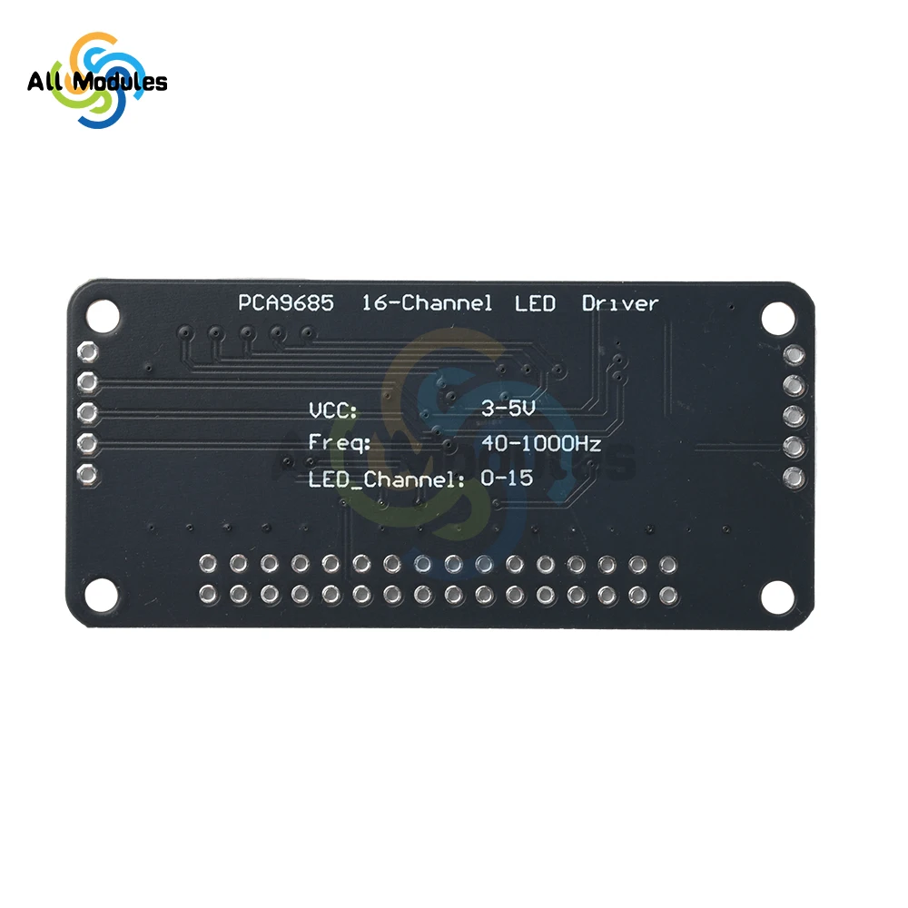 

PCA9685 Module 16 Channel Led Driver Board Module I2C Bus Pwm Controller Module Internet Of Things Development Board
