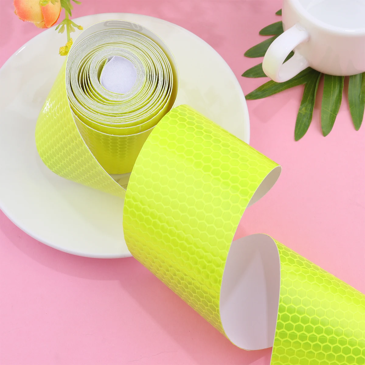 Reflective Tape Sticker Waterproof Warning Strips Trailer Reflectors Car Safety Mark Honeycomb Pattern Long Life