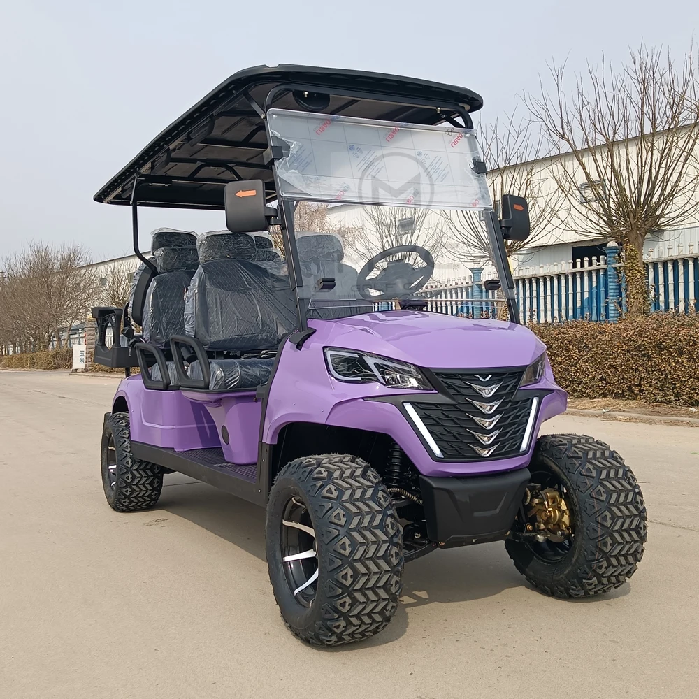 New Export 72V Lithium Battery 4*4 Off Road Golf Cart Reinforced Wear Resistant Tire 2 4 6 Seat Four Wheel Drive Golf Cart