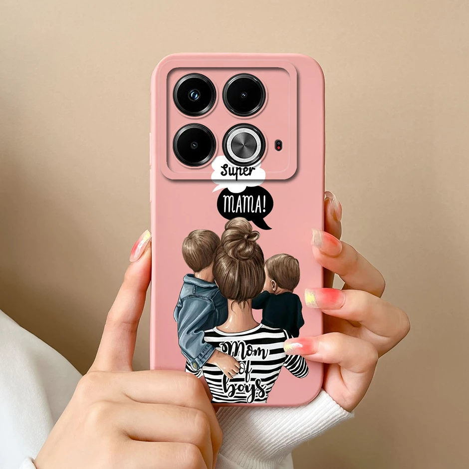 case For Infinix Note 40 Note 40 Pro 4G 5G Sweet Girls Pattern Shockproof Back Cover For Infinix Note 40 Pro Plus Silicone Funda