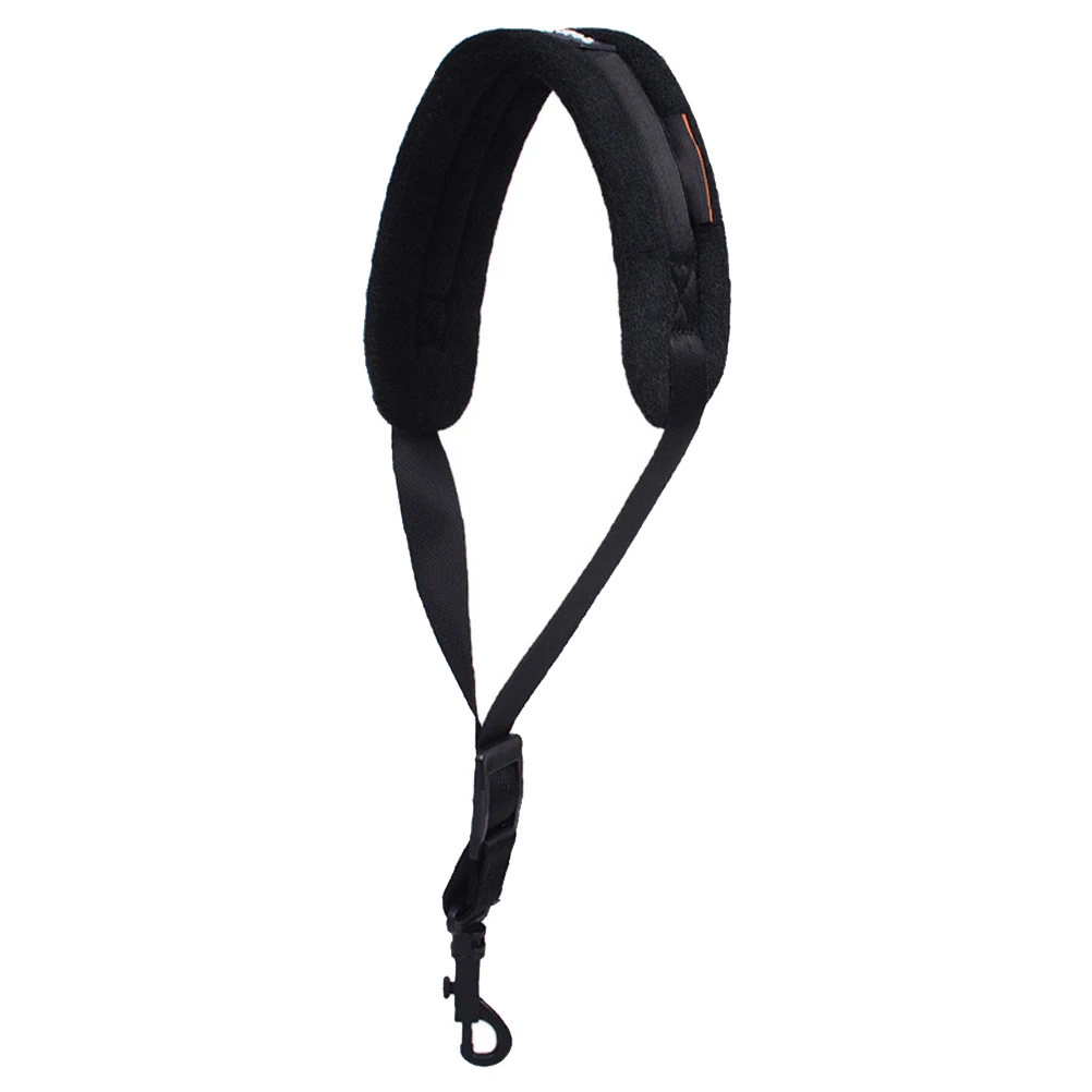 색소폰 숄더 스트랩 와이드 베이스 클라리넷 편안한 블랙 색소폰 하네스