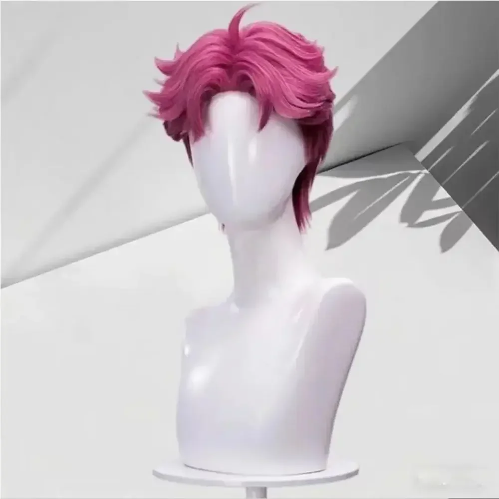 케이팝 데몬 헌터즈 사자 보이즈 진우 베이비 애비 미스터리 로맨스 코스프레 가발 남성용 무료 가발 캡 포함 할로윈 액세서리