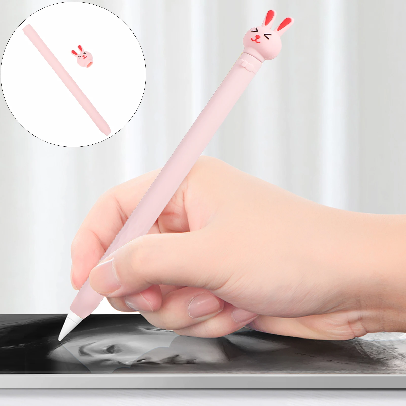 

Pen Case Stylus Holder Cover Silicone Sleeve Touchscreen Protector Capacitive