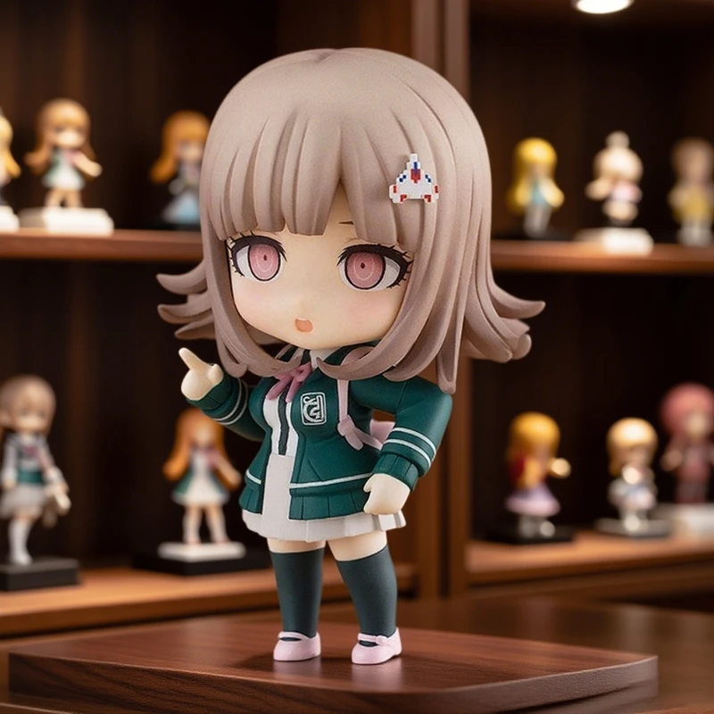 

4''/10cm 2227 Kawaii Action Figure Anime Danganronpa 3 Nanami PVC Material Collectible Collectible Model Doll Toys Birthday Gift