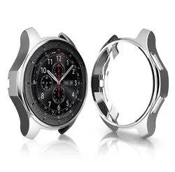 Case for samsung Galaxy watch 46mm/42mm strap TPU Plated Screen protector cover bumper S 3 42/46 mm Gear S3 Frontier band