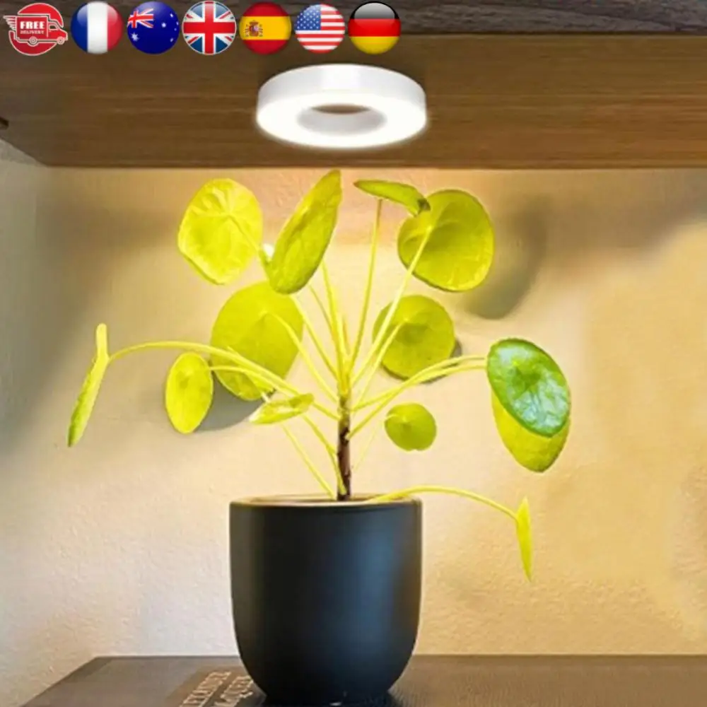 หลอดไฟปลูกต้นไม้แบบ LED ฟูลสเปกตรัม 4 ระดับความสว่าง ปรับความสูงได้ ใช้ใต้ตู้สำหรับปลูกพืชในร่ม