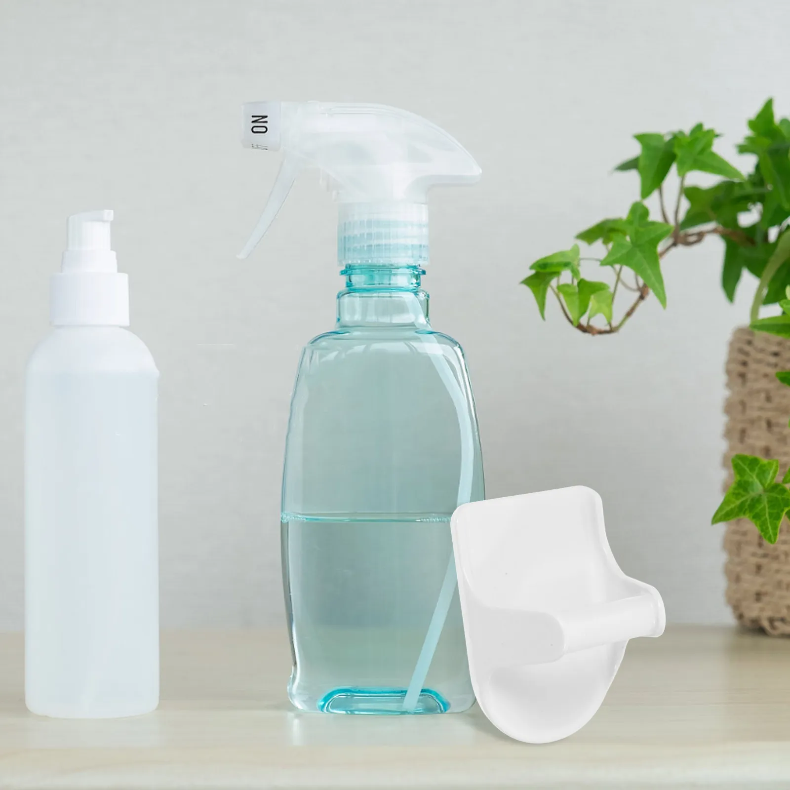 8Pcs Spray Bottle Hooks Self Adhesive Wall Mounted Holders Bathroom Kitchen Storage Organizers Strong Hold No Mark Damage Free