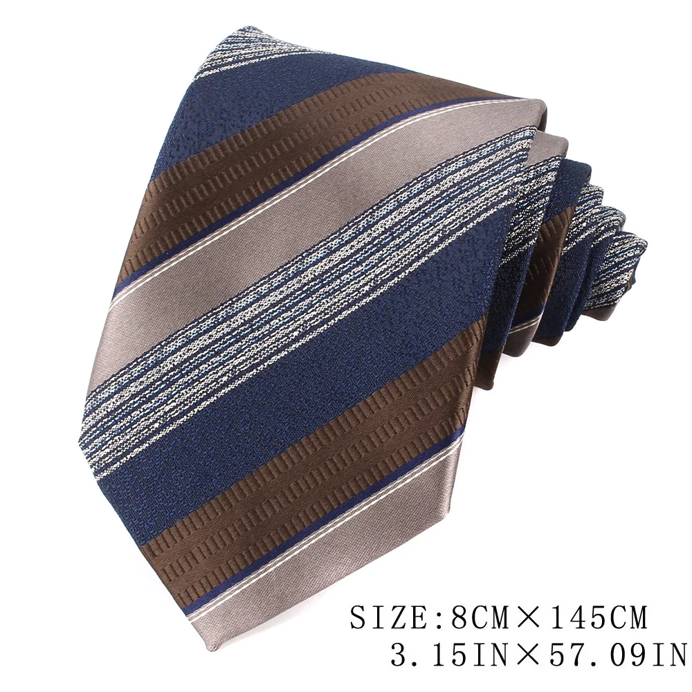 Striped Ties For Men Women Navy Blue Color Neck Tie For Party Business Floral Paisley Neckties Wedding Neck Tie For Groom Gifts