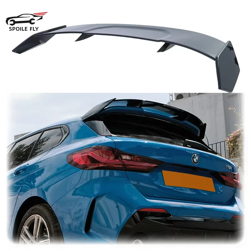 Dla BMW serii 1 F40 M135i 128ti M Sport Hatchback Spoiler 2019 do Up Tylny spojler bagażnika Wysokiej jakości ABS błyszczący czarny włókno węglowe
