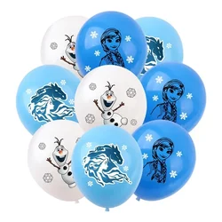 Cartoon Disney Frozen Series Children's Birthday Party Decoration Scene Dress Up Snowman Princess Aisha 12 Inch Latex Balloon