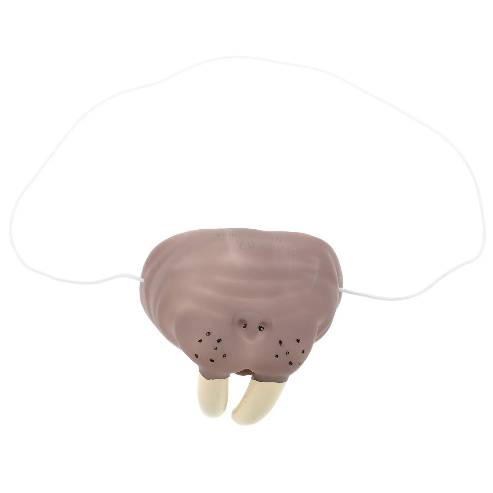 Soft Durable Rubber Walrus Nose Prop Realistic Design Easy to Wear Party Cosplay Accessory for Halloween Pranks