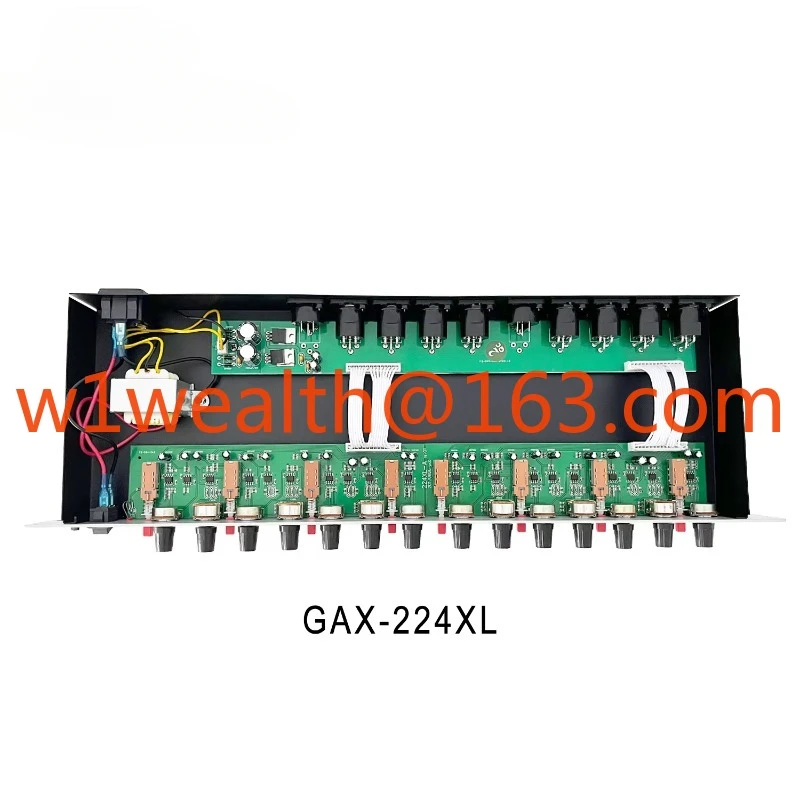 GAX-224XL Professional Subwoofer Crossover Stereo Cross Over Limiter Crossover  2/4 Audio Digital Equipment